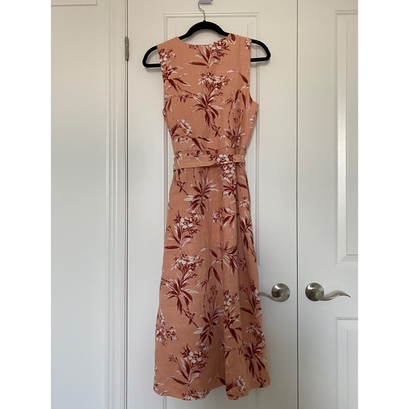 NWT JOIE Ethelda Floral Midi Linen Dress - Picture 3 of 6